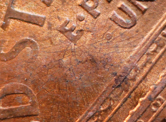 Copper-Coin-Shattering/Cracking